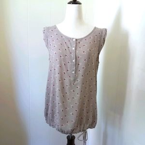 ANN TAYLOR LOFT Floral Sleeveless Top, Size Small